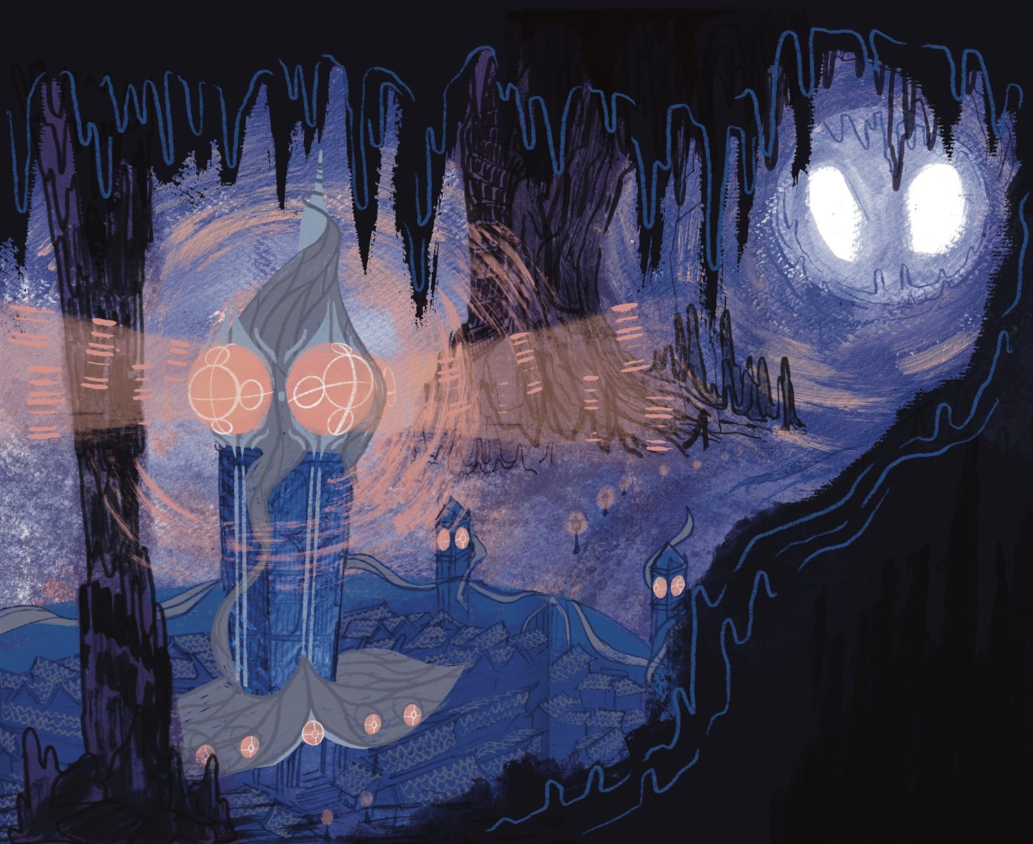 Concept look of Caves of Dunderdull
