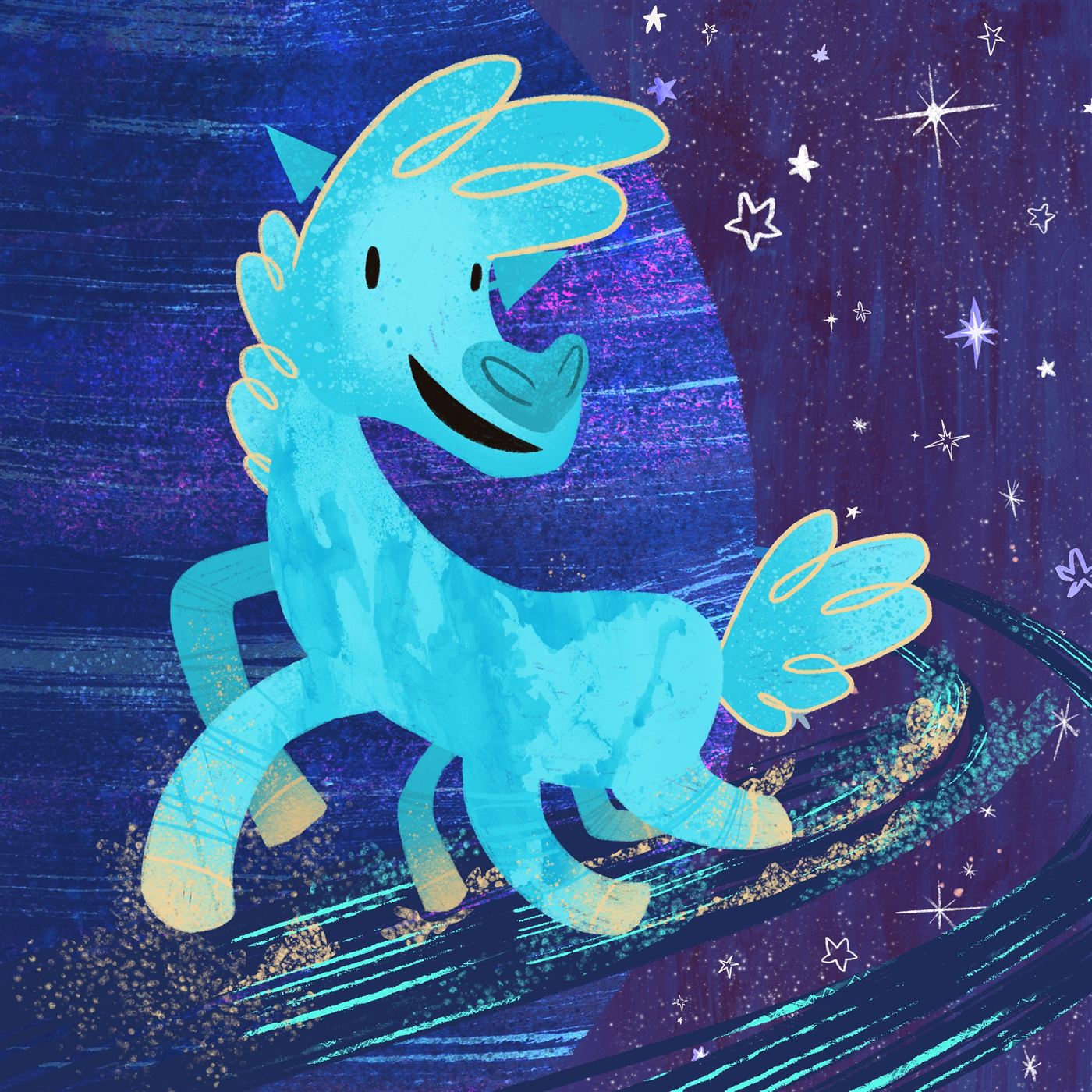 Turquoise Sagittarius, from the Zodiacs series