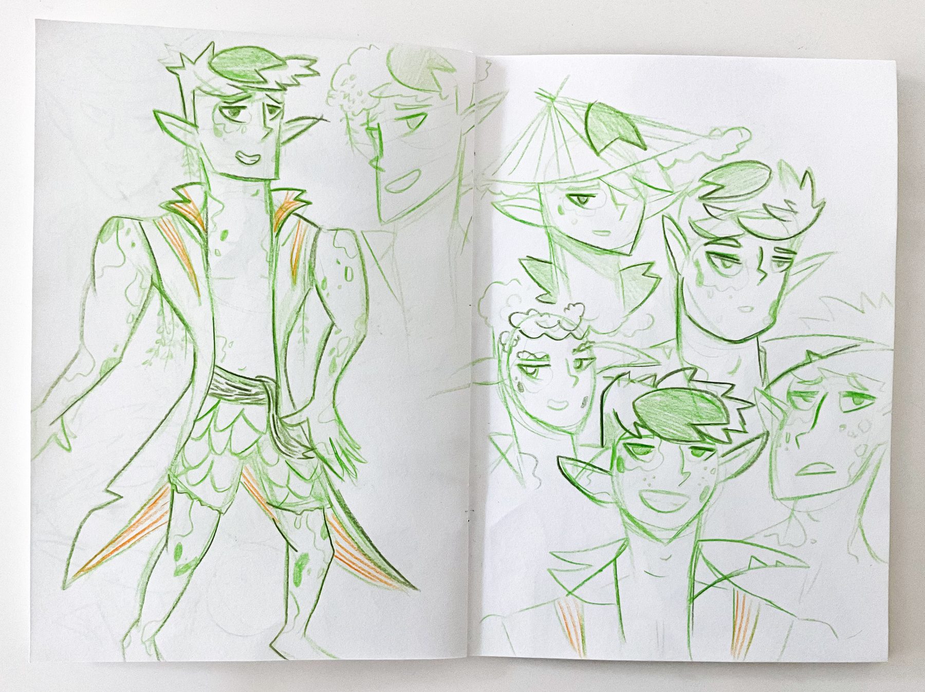 Concept sketches for the new Koi