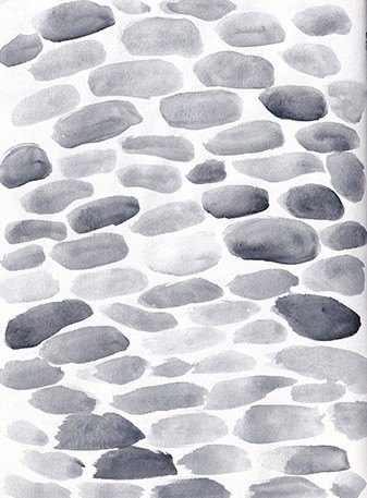 Painted cobblestone texture
