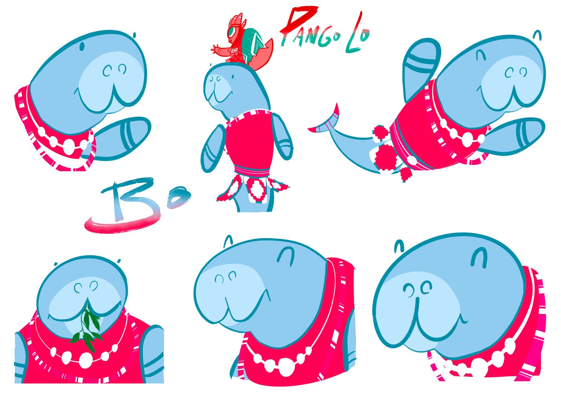 Bo and Pango Lo expression sheet