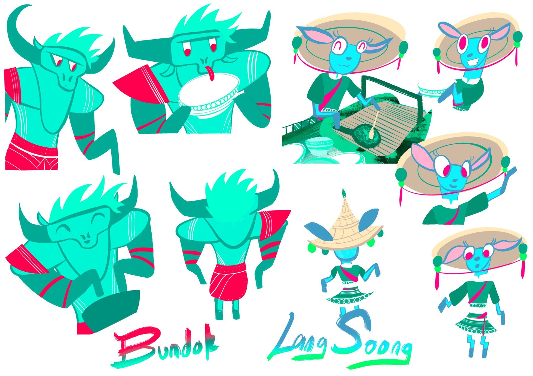 Bundok and Lang Soong expression sheet